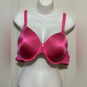 Women's Pink Satin Bra